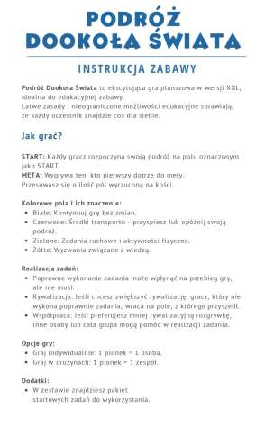 Mata Gra planszowa XXL Podróż dookoła świata