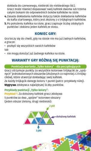 Kolorowe trójkąty - gra ćwicząca spostrzegawczość