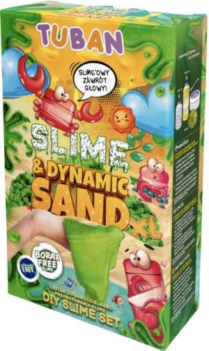Piasek dynamiczny + Slime XL ZESTAW