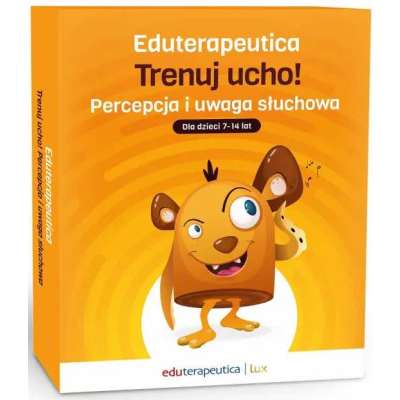 Eduterapeutica Lux Trenuj ucho! Percepcja i uwaga słuchowa dla dzieci 7-14 lat PAKIET (pomoce tradycyjne + pendrive z aplikacją + kod) (1)