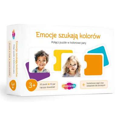 Emocje szukają kolorów - puzzle 2-elementowe