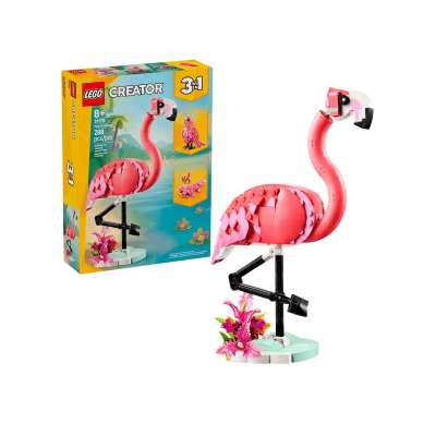 LEGO Creator 3w1. Dzikie zwierzęta. Różowy flaming (31170) - klocki konstrukcyjne