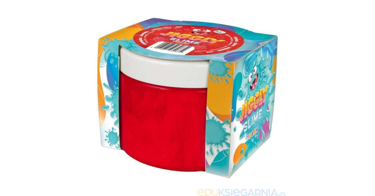 Jiggly Slime zapachowy. Czerwony truskawka 500 g - masa plastyczna
