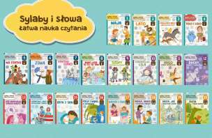 Sylaby i słowa. Łatwa nauka czytania - zestaw 20 książek
