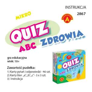 Mikro Quiz ABC Zdrowia - kieszonkowa gra edukacyjna