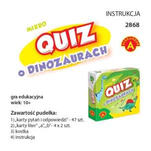 Mikro Quiz o Dinozaurach - kieszonkowa gra edukacyjna