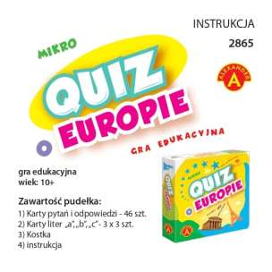 Mikro Quiz o Europie - kieszonkowa gra edukacyjna