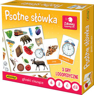 Psotne słówka. Głoski ciszące - 3 gry logopedyczne