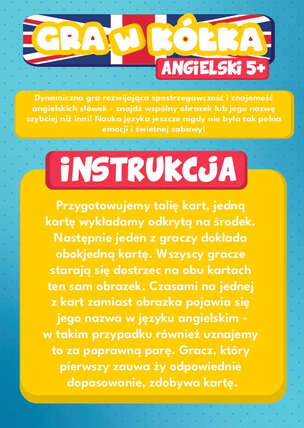 Gra w kółka. Angielski 5+ - gra edukacyjna