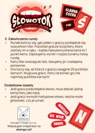 Słowotok - gra, która rozkręci Twoją wyobraźnię!