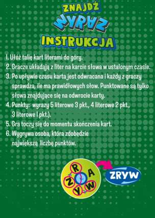 Znajdź wyraz - edukacyjna gra slowna