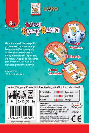 6. bierze! Byczy Baron - gra karciana