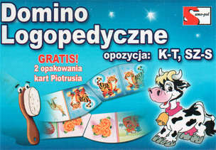 Domino logopedyczne. Opozycja K-T, SZ-S