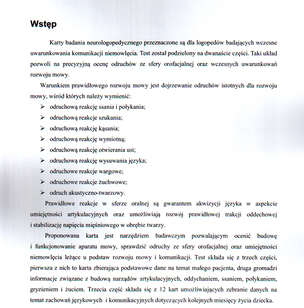 Diagnoza neurologopedyczna niemowlęcia od 0-12 miesiąca
