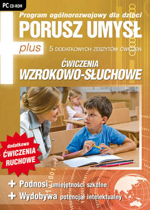 Ćwiczenia wzrokowo-słuchowe. Porusz umysł PLUS - edukacyjny program komputerowy