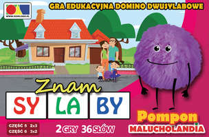 Domino dwusylabowe "Znam sylaby" Cz. 5 i 6 - zestaw Pompon