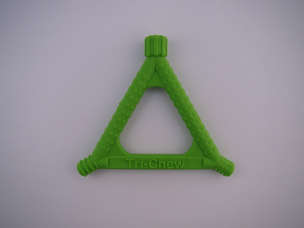 Gryzak logopedyczny TRICHEW w kształcie trójkąta - twardy