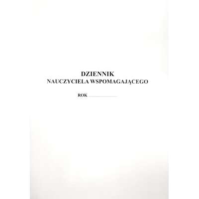 Dziennik nauczyciela wspomagającego