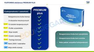 Platforma eduSensus Premium Plus - dostęp na 1 rok dla całej placówki