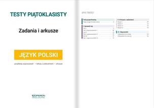 Język polski. Testy piątoklasisty. Zadania i arkusze z odpowiedziami