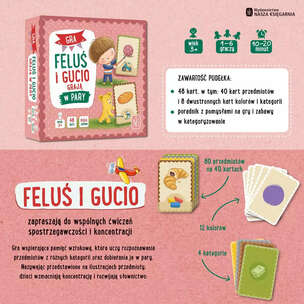 Feluś i Gucio grają w pary - gra edukacyjna na spostrzegawczość i koncentrację