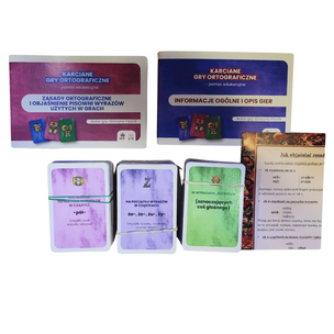 Karciane gry ortograficzne – pomoc edukacyjna
