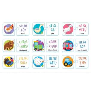 Mały miś to lubi! Zabawy logopedyczne. Puzzle + książeczka