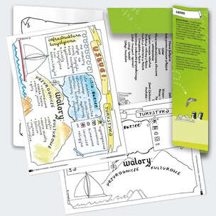Sketchnotki. Geografia klasa 7 i 8 - graficzne karty pracy