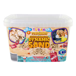 Piasek dynamiczny Tuban box 5 kg - kolor naturalny