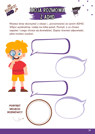 Jak rozgryźć ADHD? Karty pracy dla dzieci w wieku 8-12 lat