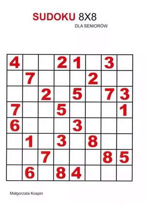 Sudoku 8x8 dla seniorów
