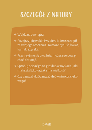 Uważność. Karty mindfulness dla dzieci z ADHD w wieku 7-11 lat