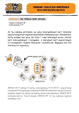 Tabliczka mnożenia. Nauka liczenia- edukacyjna gra karciana