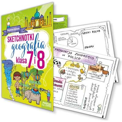 Sketchnotki. Geografia klasa 7 i 8 - graficzne karty pracy