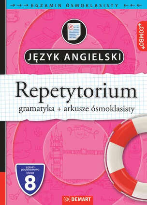 Repetytorium. Egzamin ósmoklasisty COMBO. Język angielski. Gramatyka + arkusze ósmoklasisty