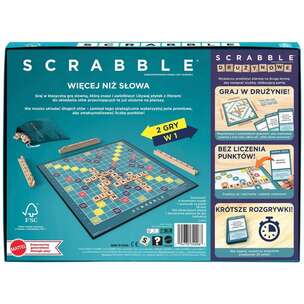 Scrabble drewniane 2w1 - gra słowna