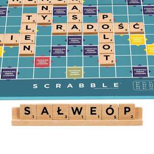 Scrabble drewniane 2w1 - gra słowna