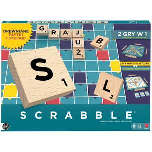 Scrabble drewniane 2w1 - gra słowna