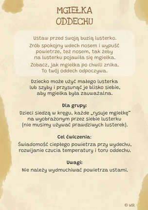 Tylko nosem! 54 ćwiczenia oddechowe - zestaw kart