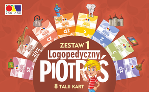 Pakiet talii Logopedyczny Piotruś. Pakiet I - głoski SZ, Ż/RZ, CZ, DŻ, S, Z, C, DZ