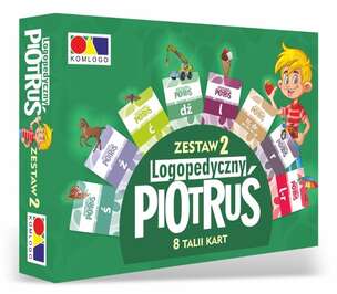 Pakiet talii Logopedyczny Piotruś. Pakiet II - głoski Ś/SI, Ź/ZI, Ć/CI, DŹ/DZI, L, TR-DR (PR-BR, KR-GR), R, L-R