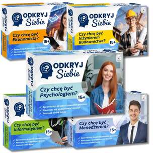 [Zestaw] Odkryj Siebie - 5 pomocy edukacyjnych z zakresu doradztwa zawodowego, coachingu kariery i samopoznania