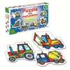 Puzzle dla maluszków - Maszyny budowlane