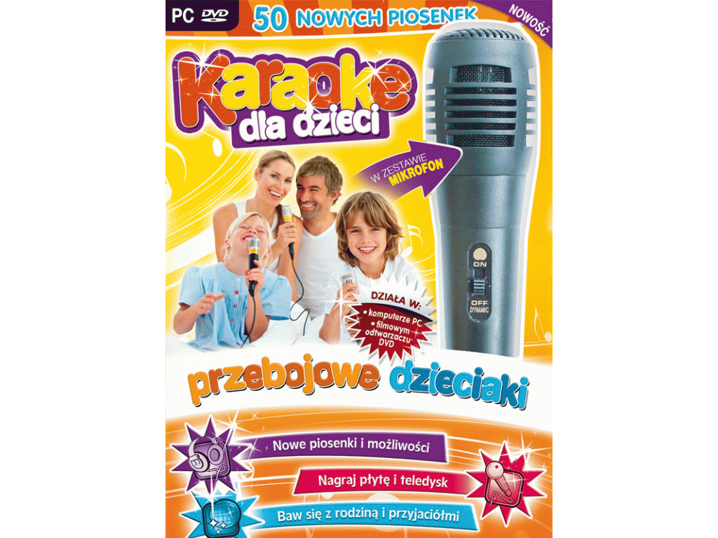Karaoke dla dzieci. Przebojowe Dzieciaki program komputerowy (na