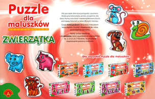 Puzzle dla maluszków - Zwierzątka