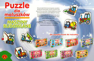 Puzzle dla maluszków - Maszyny budowlane