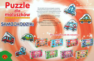 Puzzle dla maluszków - Samochodziki