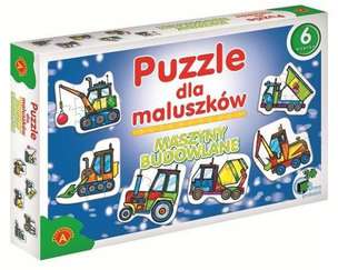 Puzzle dla maluszków - Maszyny budowlane