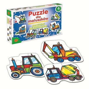 Puzzle dla maluszków - Maszyny budowlane