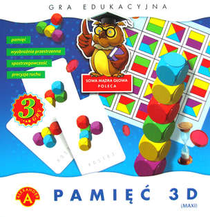Pamięć 3D MAXI - gra ćwicząca pamięć, spostrzegawczość i wyobraźnię przestrzenną